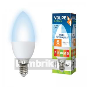 Лампа светодиодная Volpe Led-c37-6w/dw/e27/fr/o